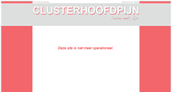 Desktop Screenshot of clusterhoofdpijn.nl